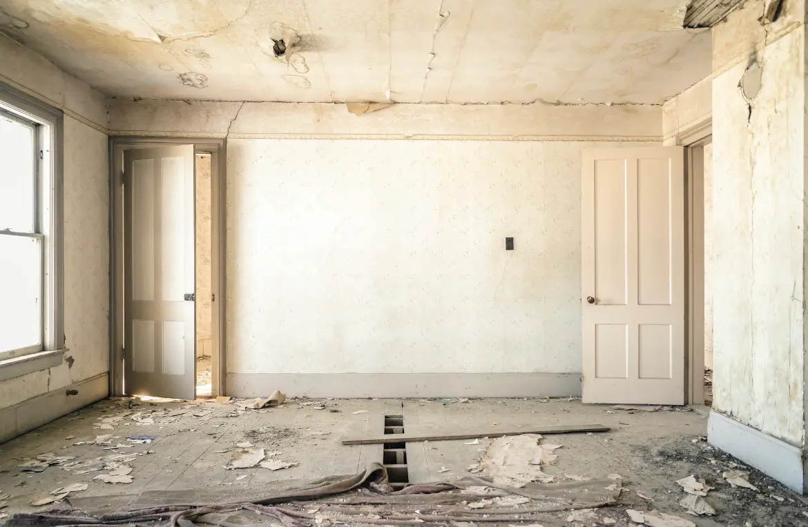 Waste disposal crew managing a cleanout project in White Creek