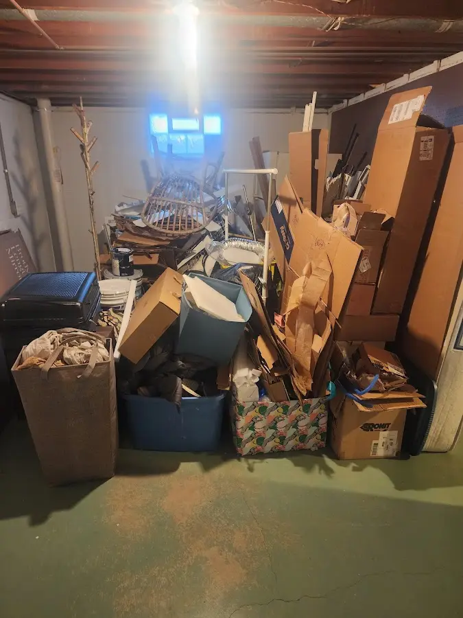 Roll-off dumpster container at job site for 4 Yard Dumpster Rental in White Creek